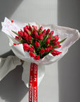 Bouquet “The first kiss” - red tulips