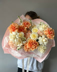 Bouquet “Siesta” - roses, hydrangeas