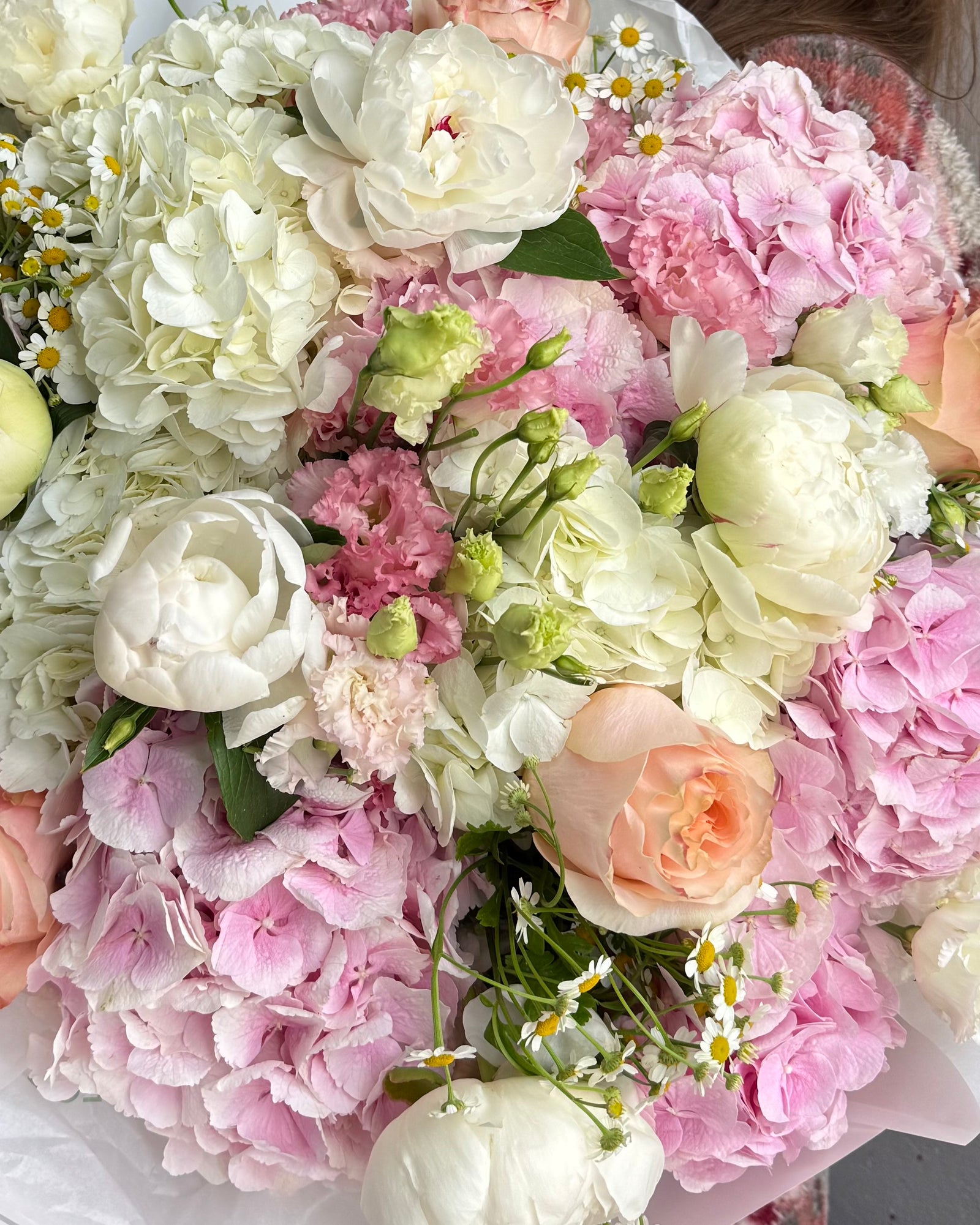 Bouquet "Petal Provocateur" - Peonies, hydrangeas, roses
