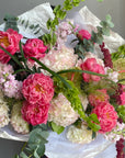 Bouquet “Peony Party Pop” - peonies, hydrangeas