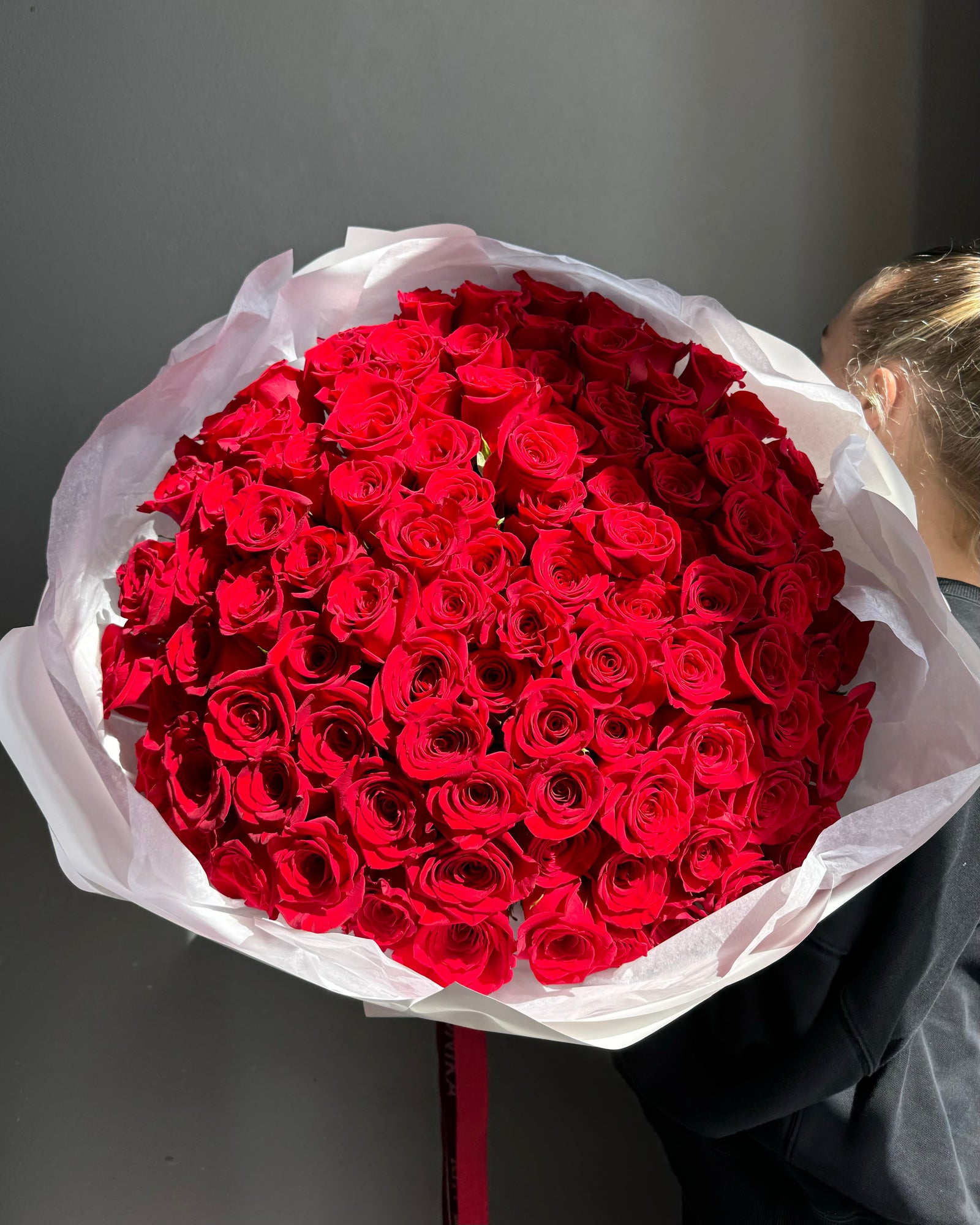 Bouquet "Freedom" - 100 red roses