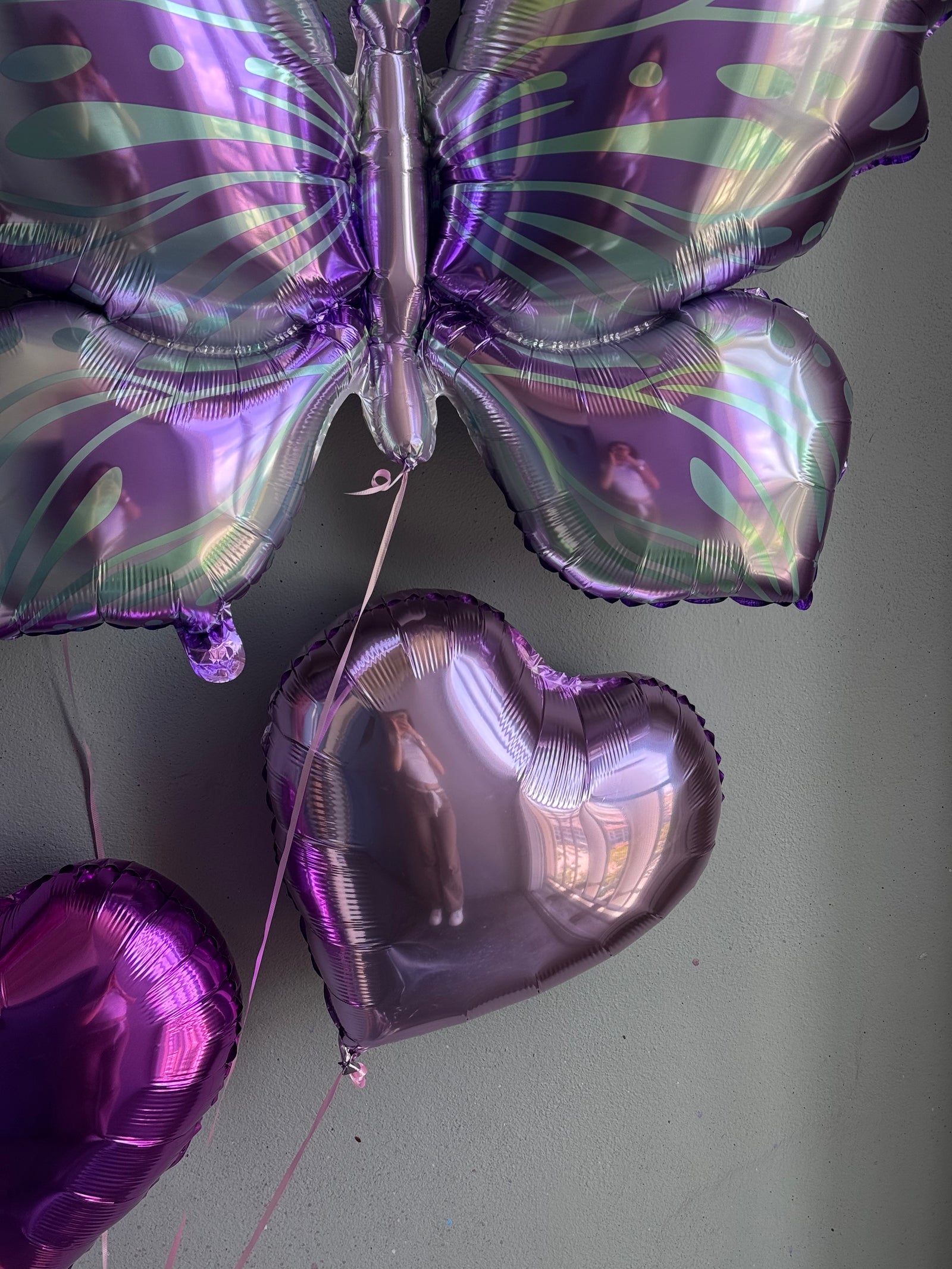 Balloons "Happy Birthday" - butterfly, star, hearts