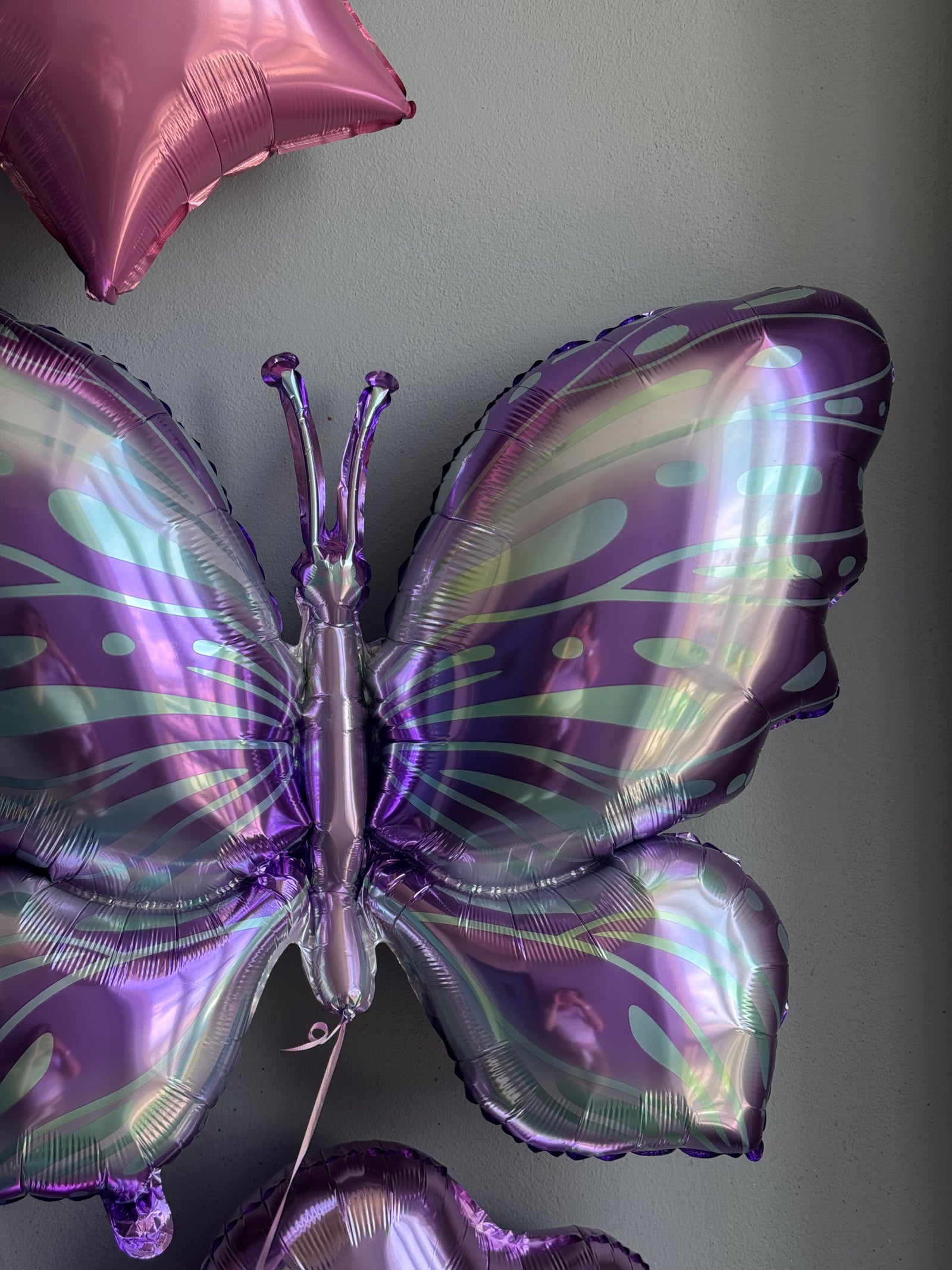 Balloons "Happy Birthday" - butterfly, star, hearts