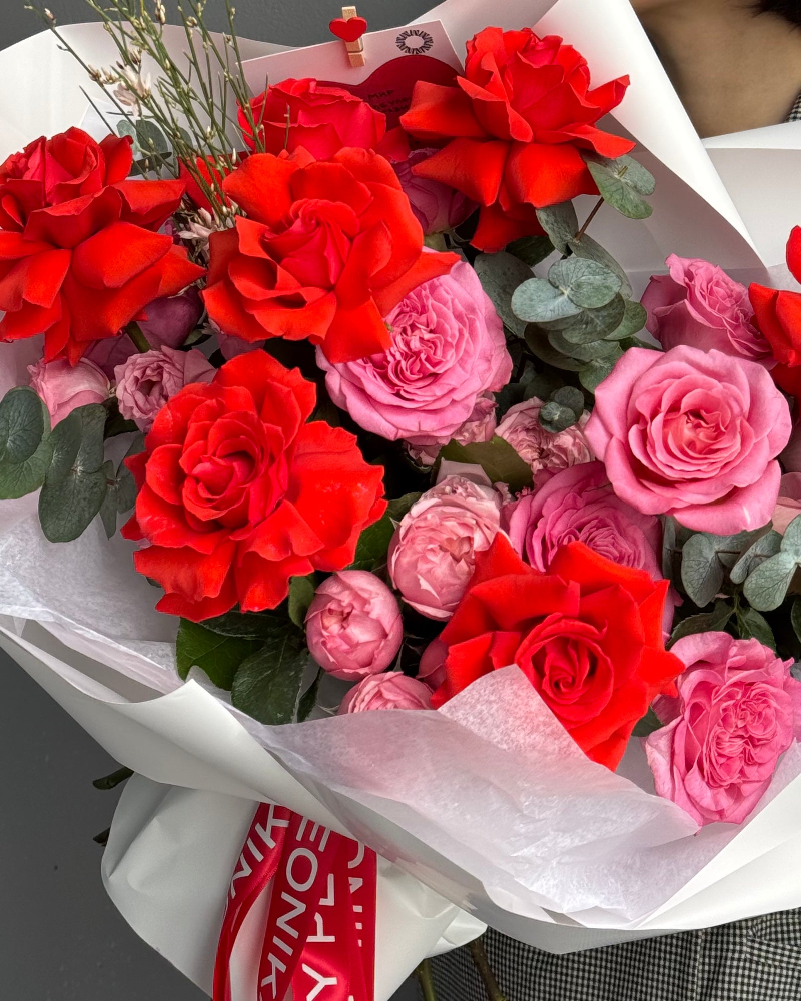 Bouquet "Cupid's Crush" - French Roses, peony roses