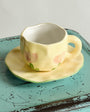 "Tulip Tête-à-Tête" - Handcrafted Clay Tea Duo