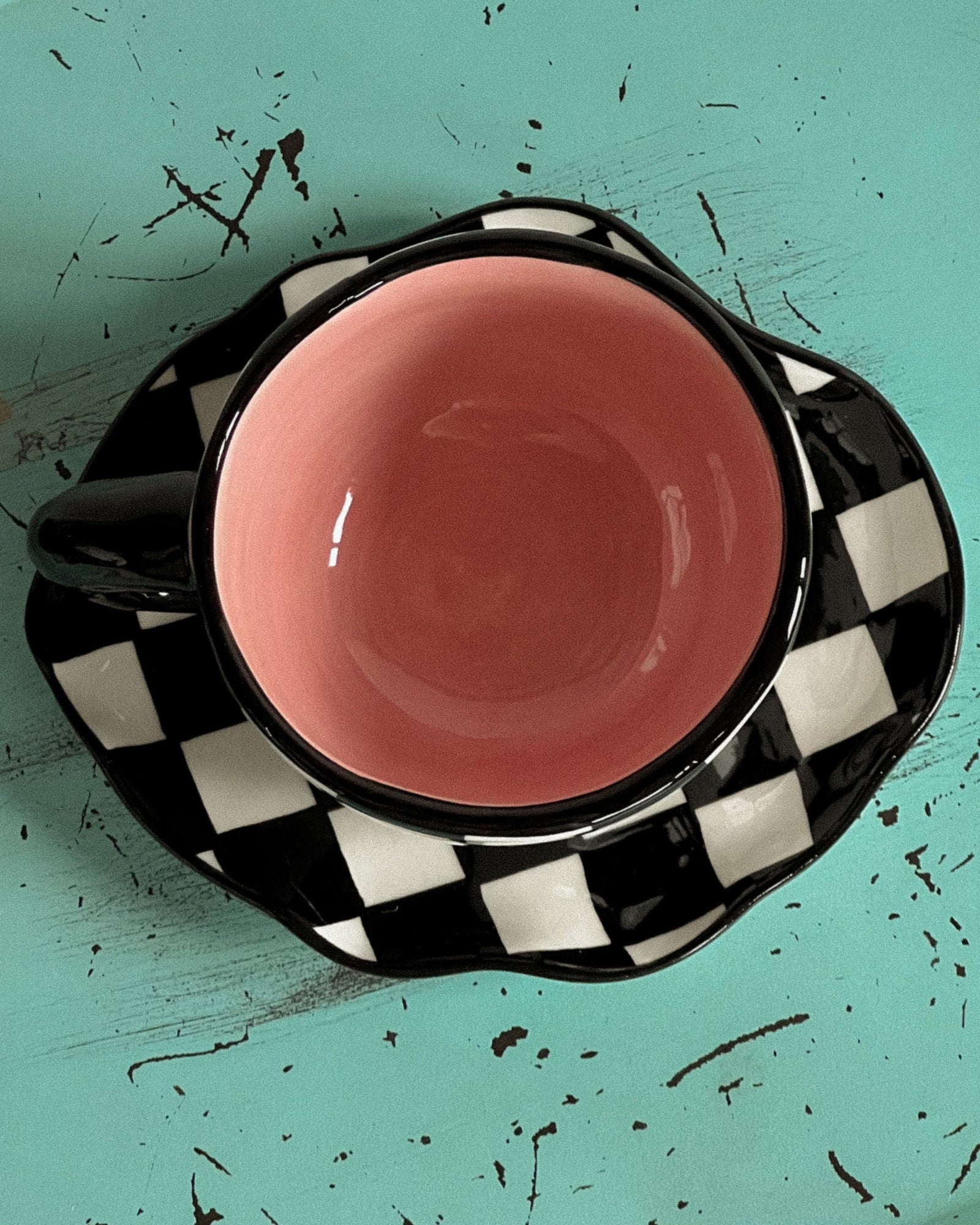 "Queen’s Gambit" - Handcrafted Clay Tea Duo