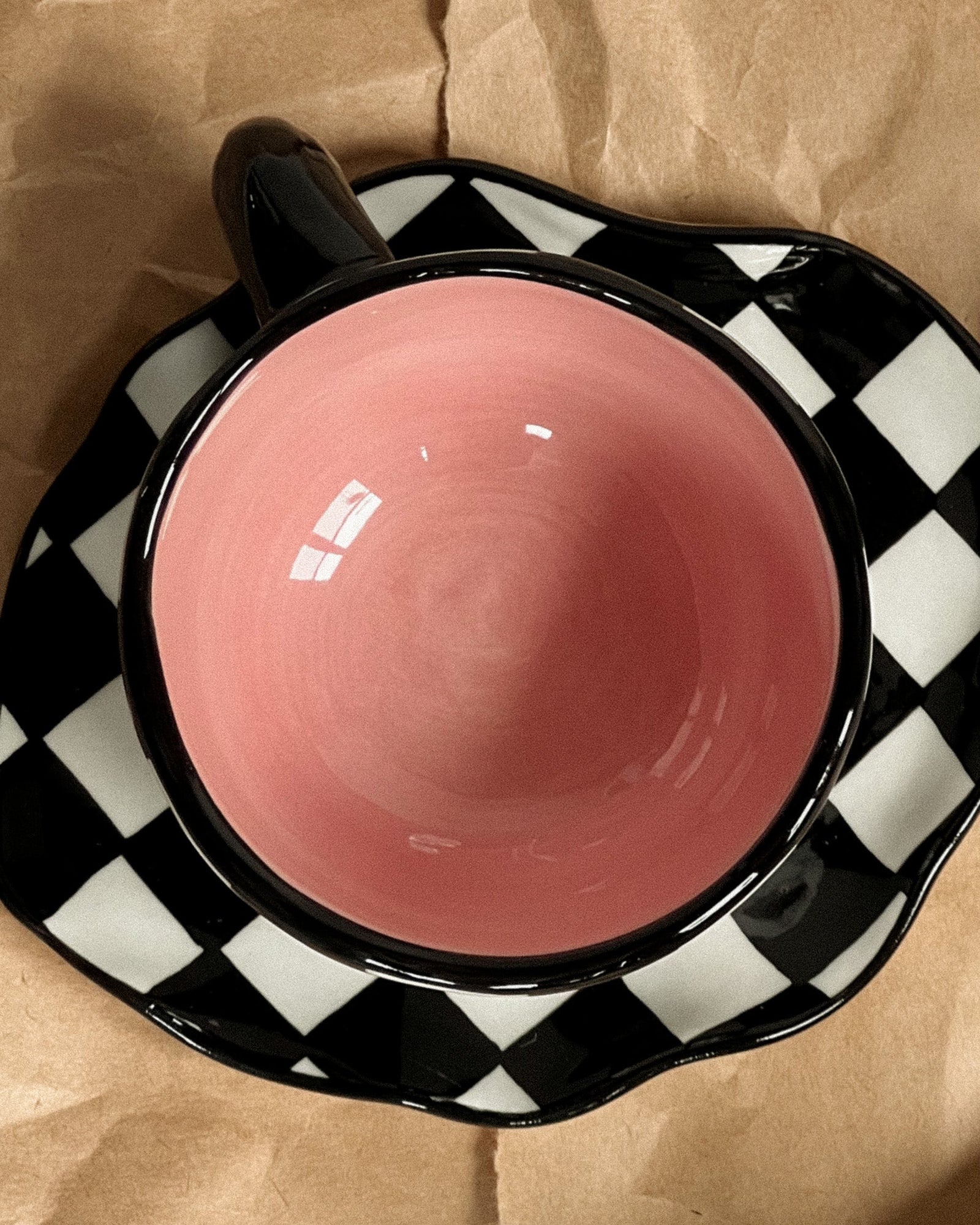 "Queen’s Gambit" - Handcrafted Clay Tea Duo