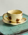 "Honey Bear" - Handcrafted Clay Tea Duo