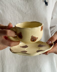 "Honey Bear" - Handcrafted Clay Tea Duo