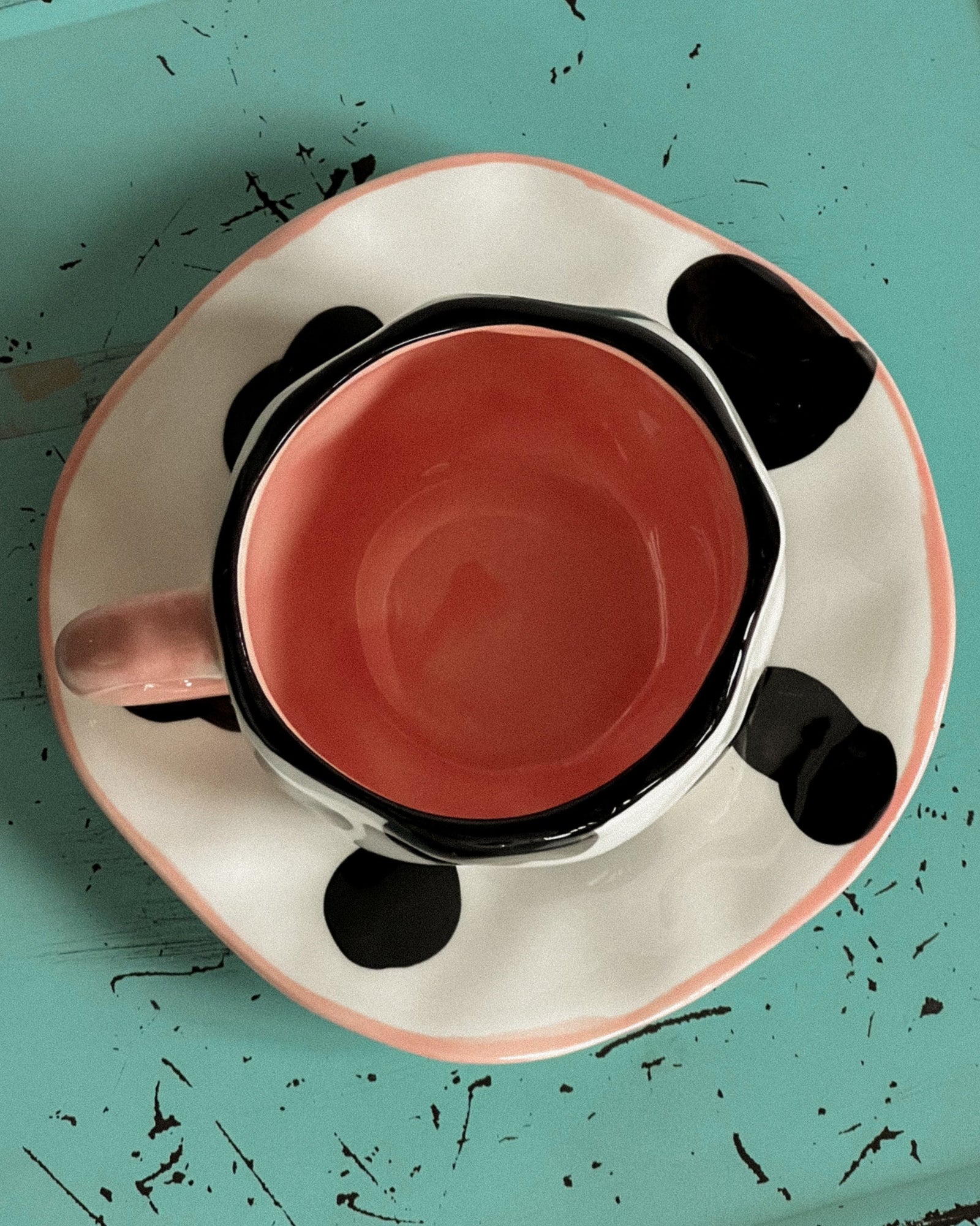 "Moo &amp; Brew" - Handcrafted Clay Tea Duo