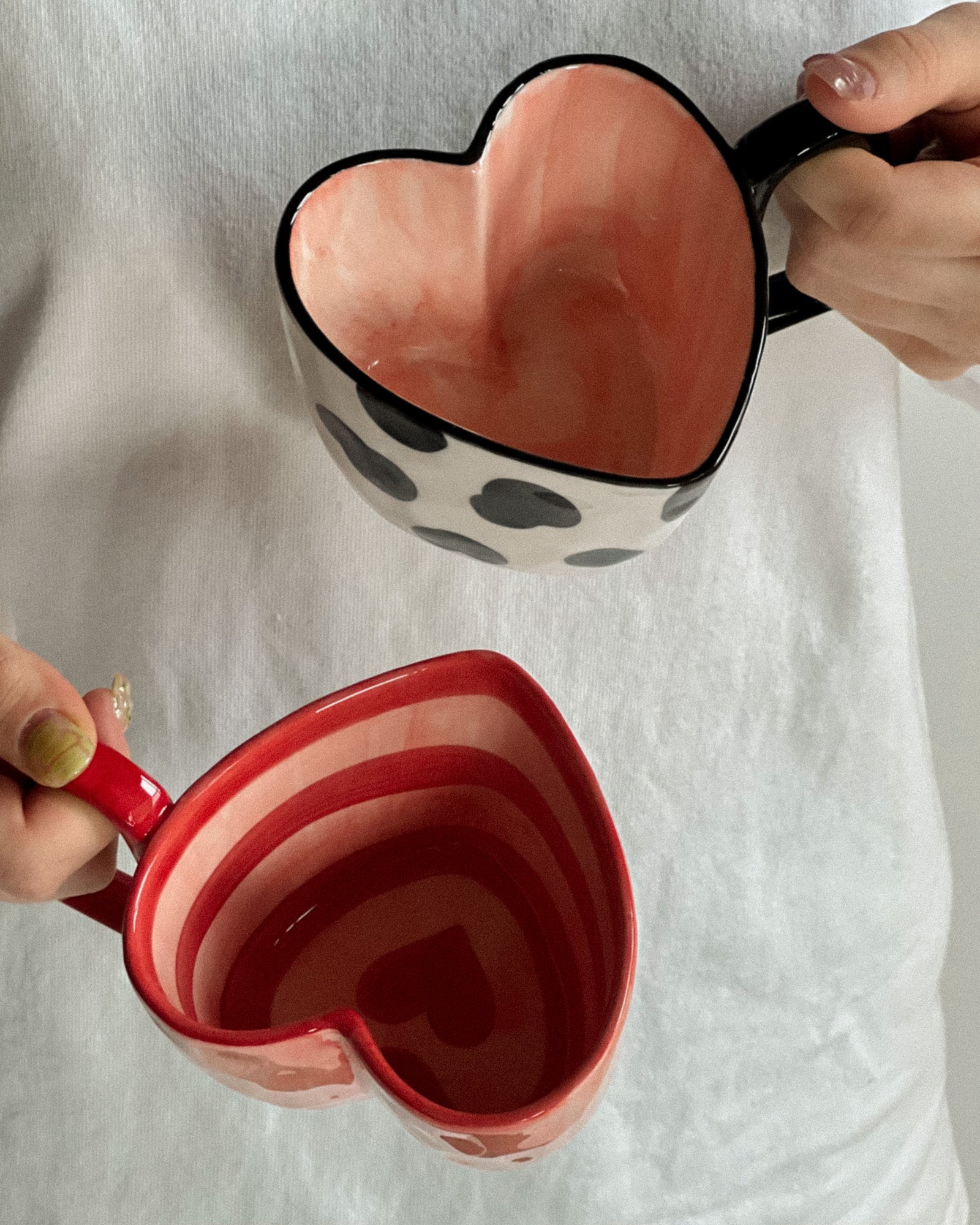 Heart-Shaped Mugs