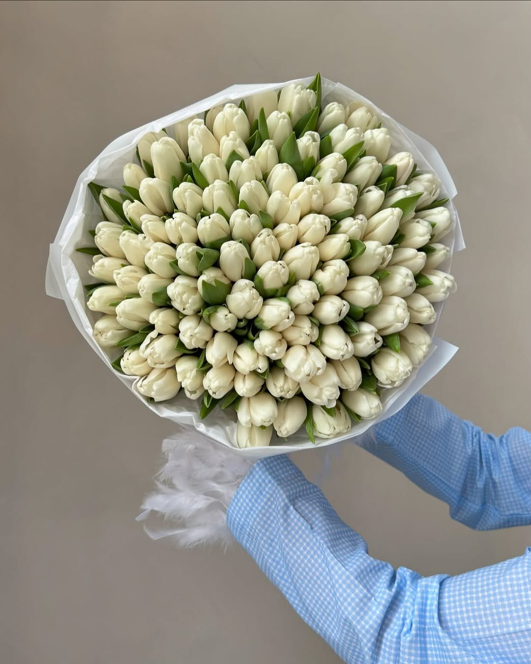 Bouquet "Pure White" - tulips