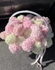 Flower Basket “Say Nothing. Send This” — hydrangeas