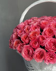 Flower Basket “Pink Happens” — Pink Expression roses