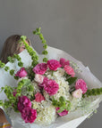 Bouquet “Floral Reverie” - bells, roses, hydrangeas, ranunculus