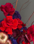 Flower Box “Drama Queen” — hydrangea, rose, amaranthus, gladiolus, decorative apple