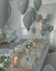 Balloons "White Hearts" - My Peonika Flower Shop