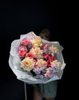 Bouquet “Blushing Peony Roses & Stock” - My Peonika Flower Shop