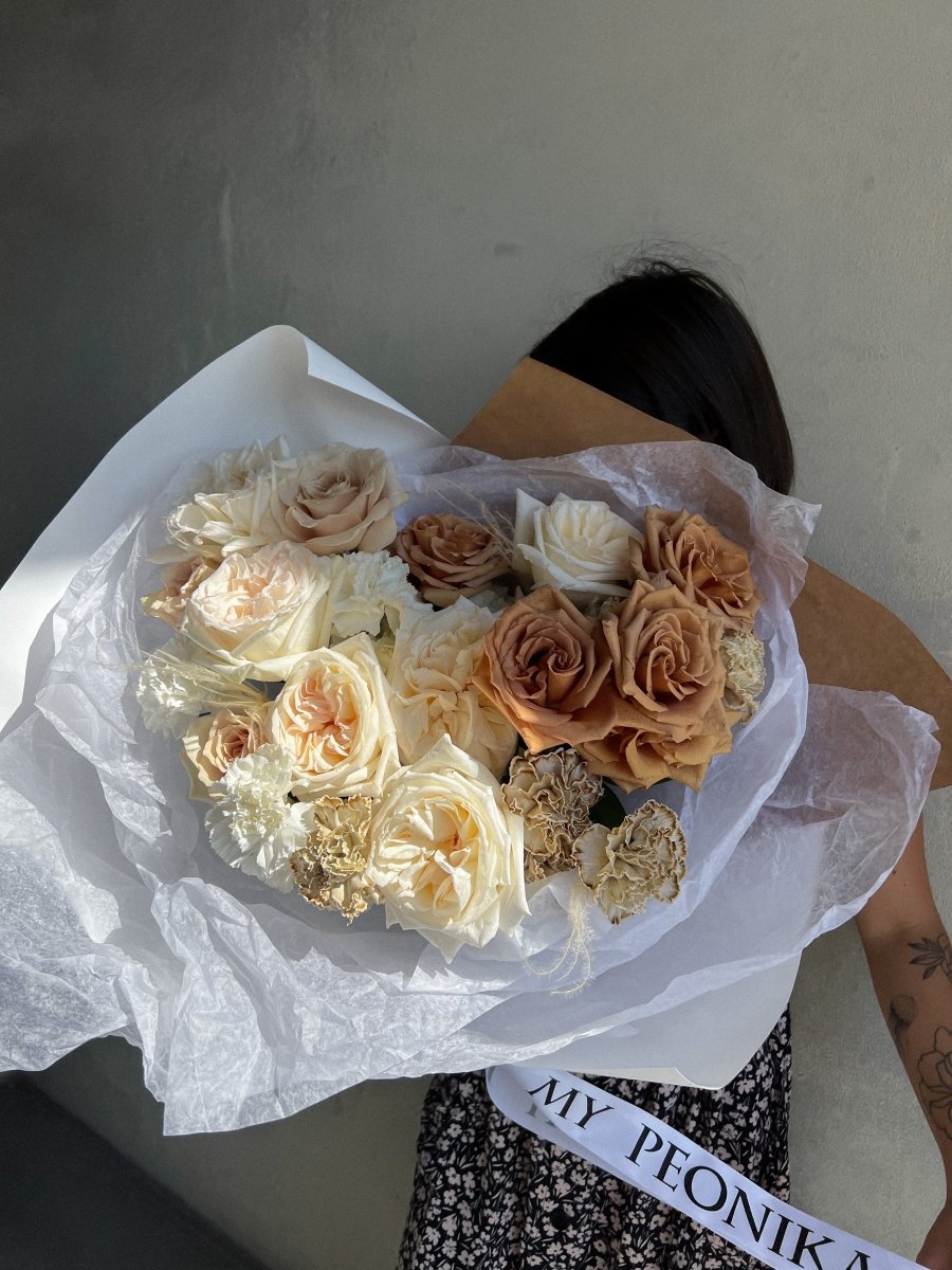 Bouquet &quot; Cappuccino&quot; - My Peonika Flower Shop
