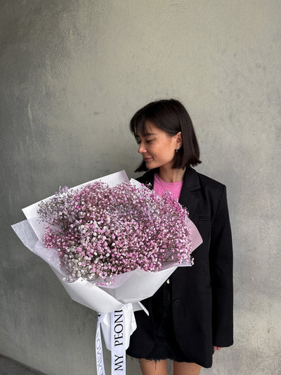 Bouquet "Cosmic Baby's Breath" - My Peonika Flower Shop
