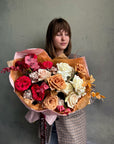 Bouquet ”Crimson Caramel Rose” - My Peonika Flower Shop