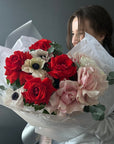 Bouquet “Crimson Elegance” - My Peonika Flower Shop