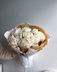 Bouquet of Peonies "Bowl of Cream" - My Peonika Flower Shop