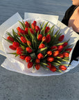 Bouquet of tulips " Sunburst Symphony " - My Peonika Flower Shop