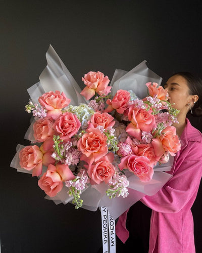 Bouquet “Parisian Blush” - My Peonika Flower Shop