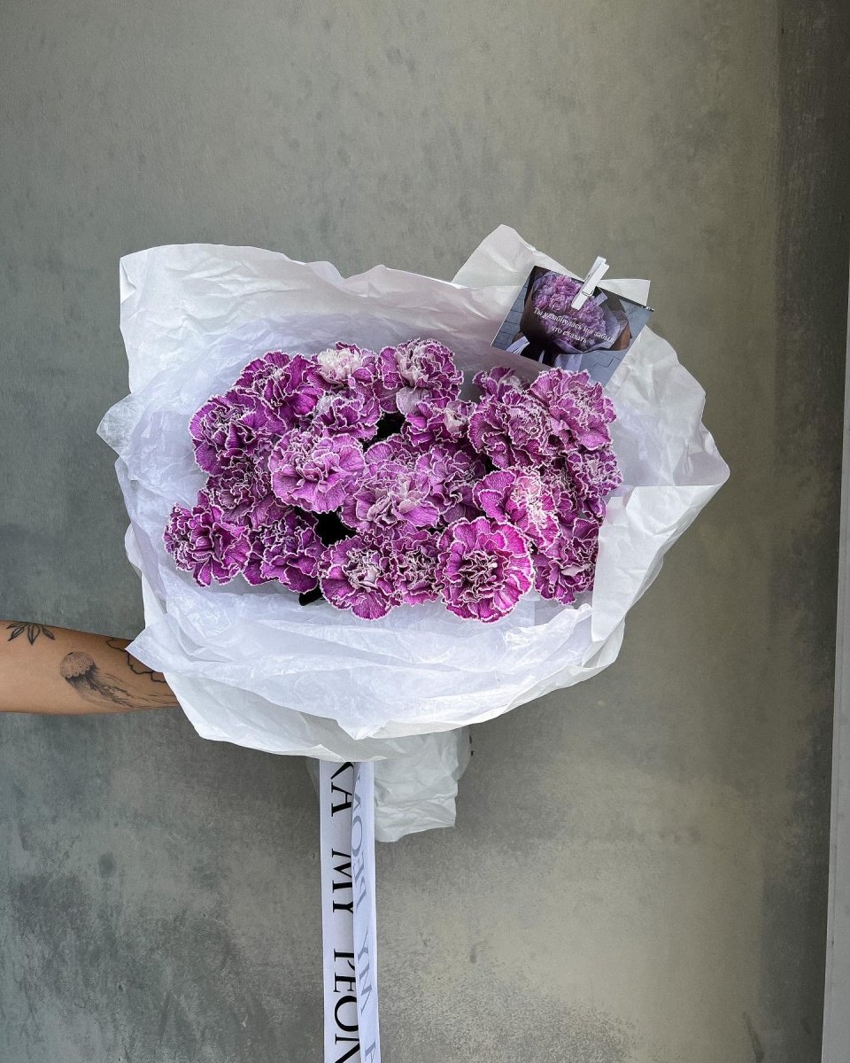 Bouquet "Purple Dianthus" - My Peonika Flower Shop