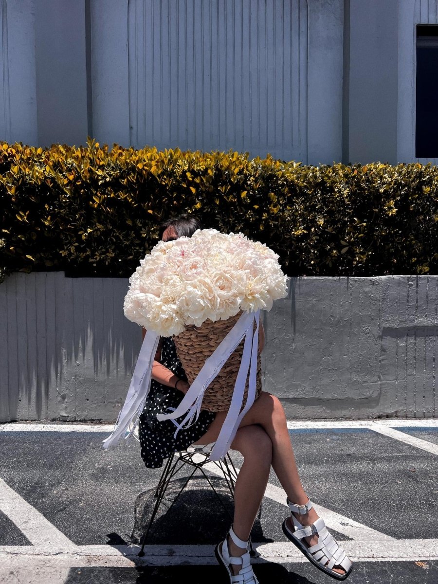 BOWL OF CREAM PEONIES - My Peonika Flower Shop