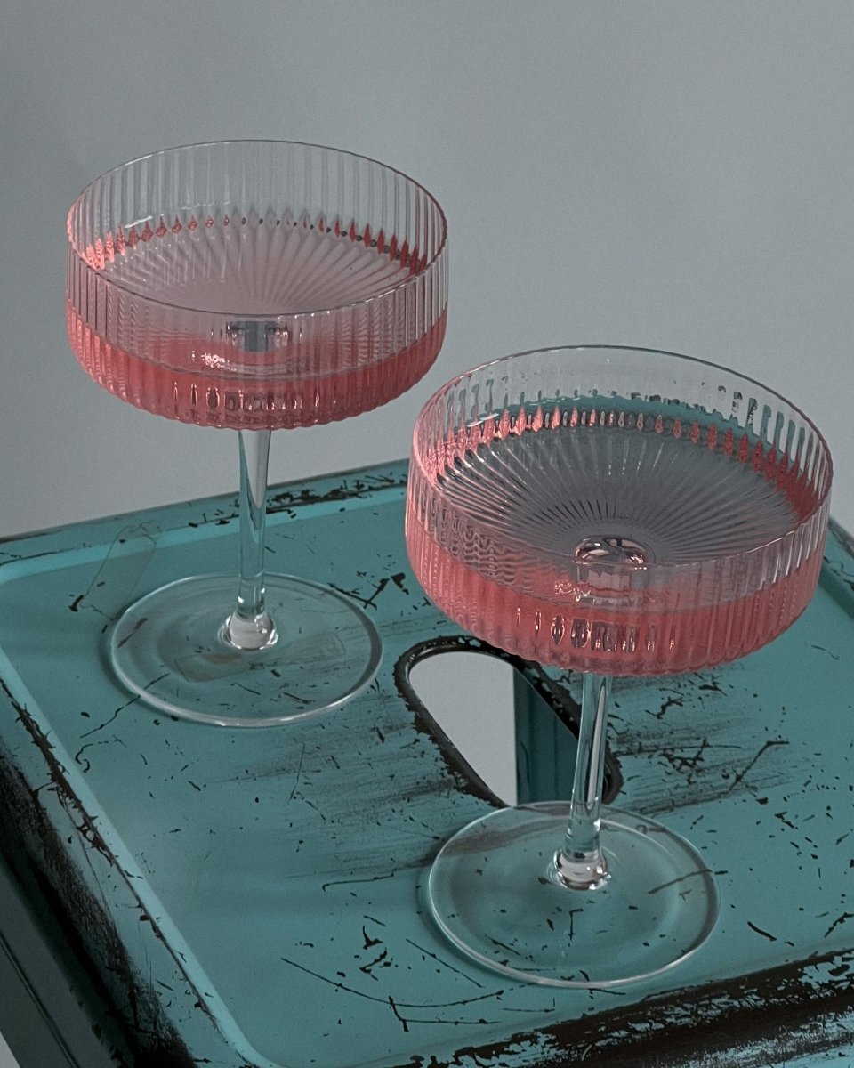 Champagne coupe glass - My Peonika Flower Shop