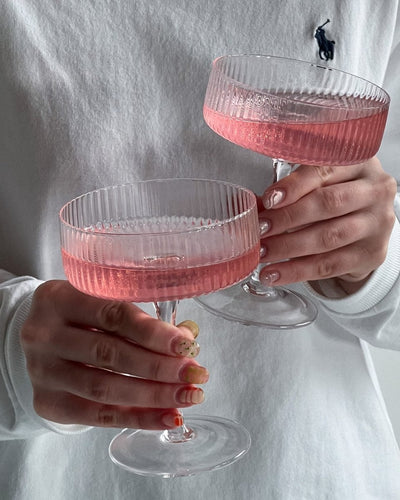 Champagne coupe glass - My Peonika Flower Shop