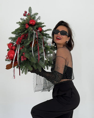 CHRISTMAS TREE “MOULIN ROUGE” - My Peonika Flower Shop