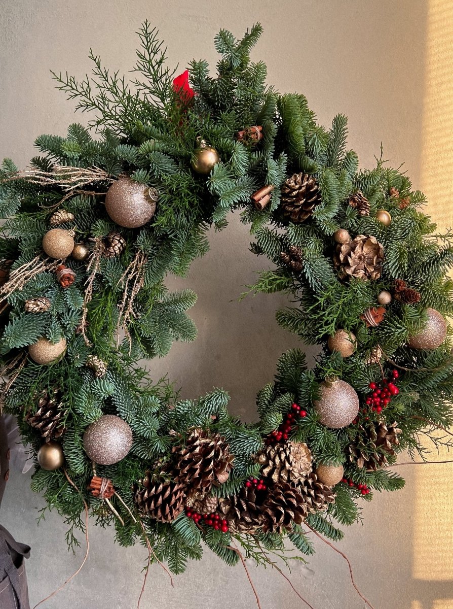 Christmas Wreath "Pine Fairytale" - My Peonika Flower Shop