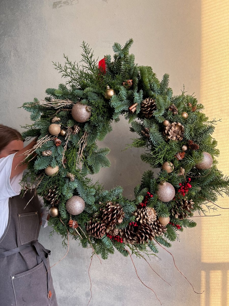 Christmas Wreath "Pine Fairytale" - My Peonika Flower Shop