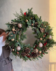 Christmas Wreath "Pine Fairytale" - My Peonika Flower Shop