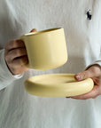 Coffee mug set with saucer - My Peonika Flower Shop