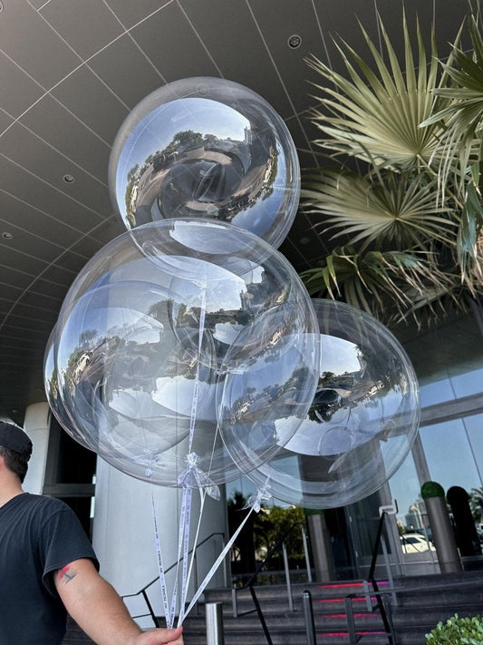Extra Large Clear Balloons - My Peonika Flower Shop