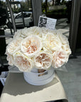 Flower Box "White O'Hara" - My Peonika Flower Shop