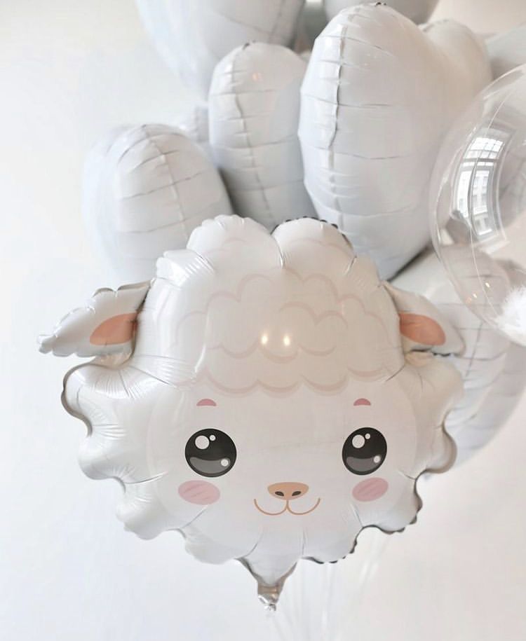 Large Balloon &quot;Sheep Head&quot; - My Peonika Flower Shop