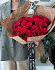 Mono Bouquet "Red Piano" - My Peonika Flower Shop