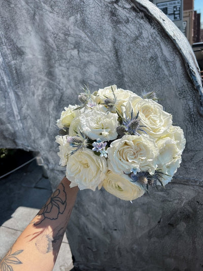 Wedding Bouquet "Elegant Ocean Breeze" - My Peonika Flower Shop