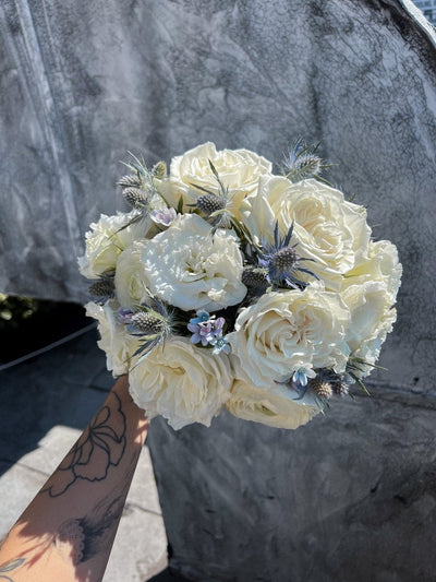 Wedding Bouquet "Elegant Ocean Breeze" - My Peonika Flower Shop