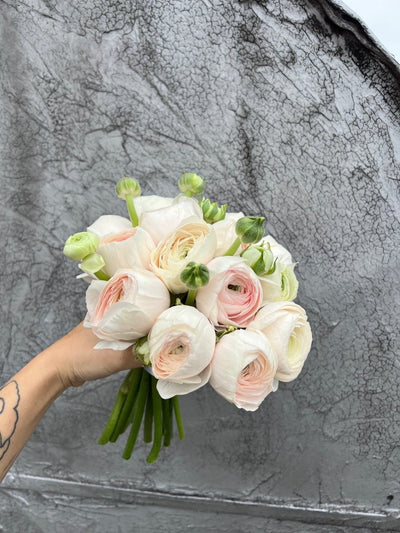 Wedding Bouquet "Enchanting Ranunculus Bliss" - My Peonika Flower Shop