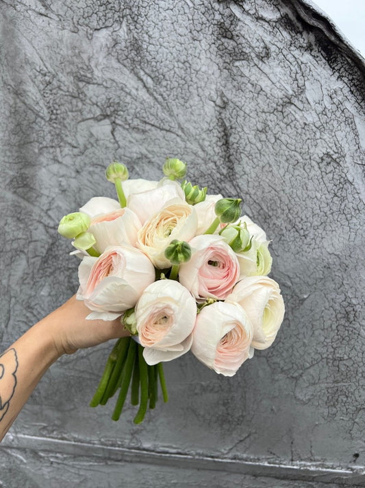 Wedding Bouquet "Enchanting Ranunculus Bliss" - My Peonika Flower Shop