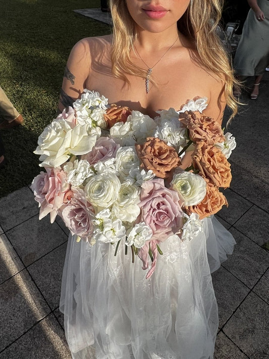 Wedding Bouquet "Vintage Rustic Romance" - My Peonika Flower Shop